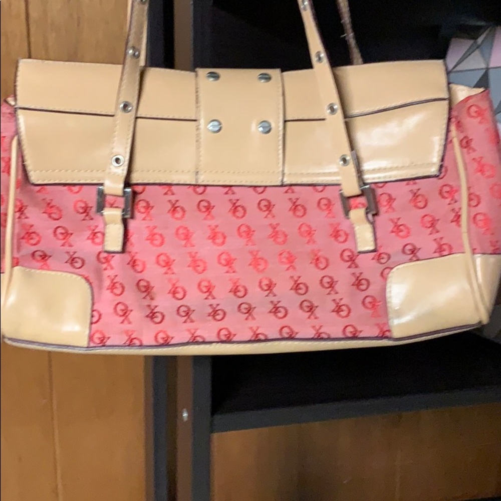 Xoxo red shoulder bag